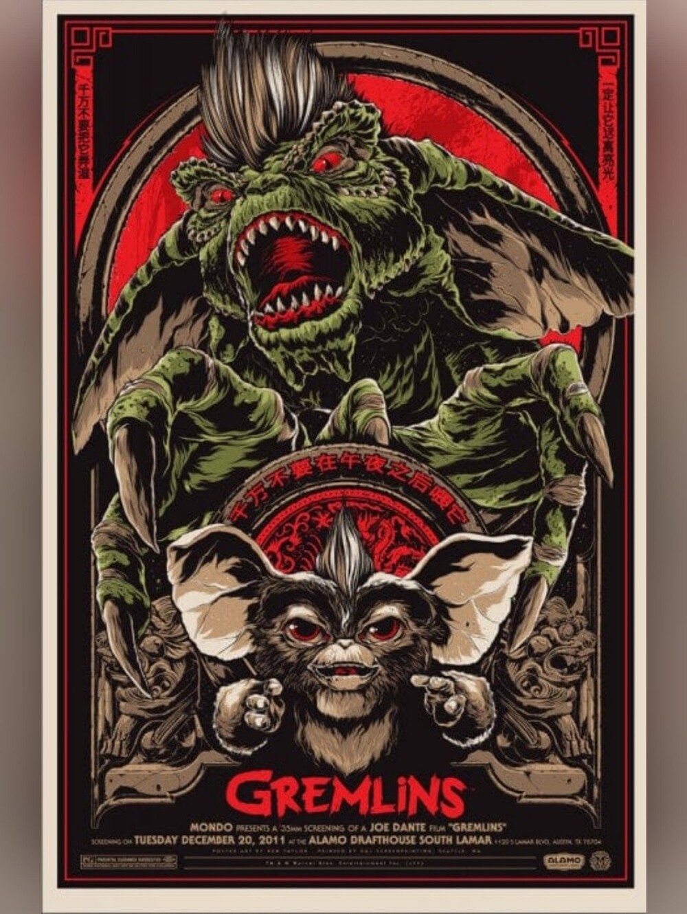 Mondo Poster - Gremlins -94 Of 370 - Ken Taylor 2011